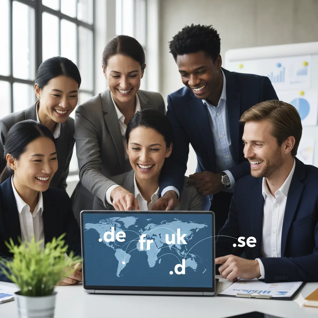 Business Team Planning International Domain Localization Strategy